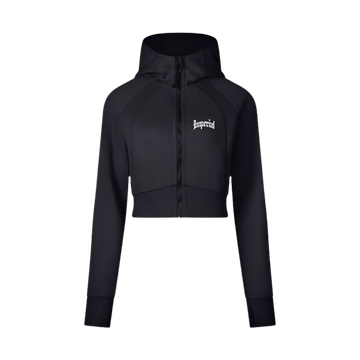 Cropped Zip Hoodie