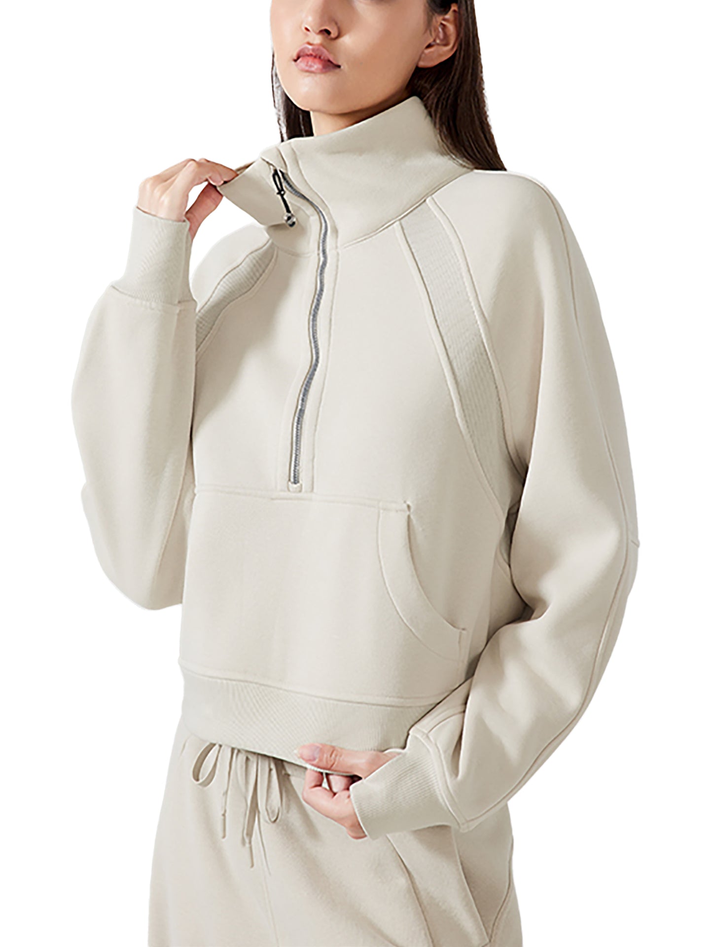 Cropped,Womens,Sweater,Comfy,Sporty