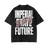 SILVER SKULL Acid Wash heavyweight T-shirt