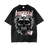 SILVER SKULL Acid Wash heavyweight T-shirt