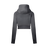 Cropped Zip Hoodie
