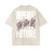 SILVER SKULL Acid Wash heavyweight T-shirt