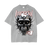 SILVER SKULL Acid Wash heavyweight T-shirt
